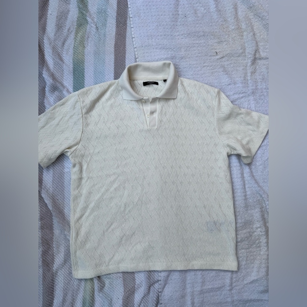 Jack and Jones Off-White Polo Shirt